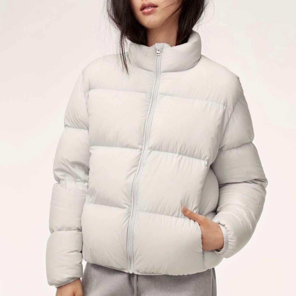 Aritzia Babaton Cloud White Park City Puffer
